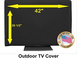 Outdoor TV Cover (42, Black (Not for Direct Sun))