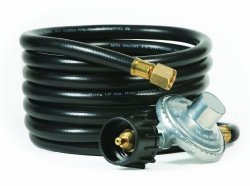 Camco 57721 Low Pressure Gas Regulator with 12′ Hose