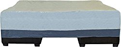 Outdoor Sofa Sectional Cover – Water Resistant Patio Furniture Cover by Reusable Revolution (Grey w/ Dark Grey Trim)