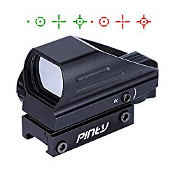 Pinty Red Green Reflex Holographic Rifle Scope Dot Sight 4 Different Reticles